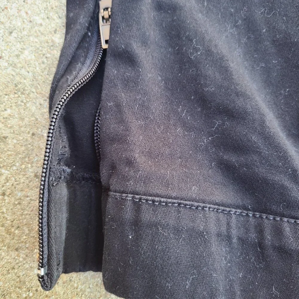 Akademiks Men's Pull-On Jogger Pants with Pockets Zipped Sides Black Size L